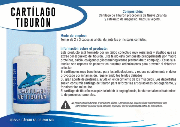 Cartilago de Tiburón 90 capsulas