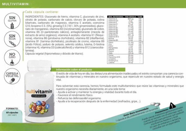 Multivitamin 60 capsulas