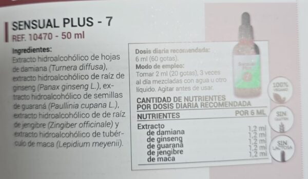 Sensual plus 7 gotas