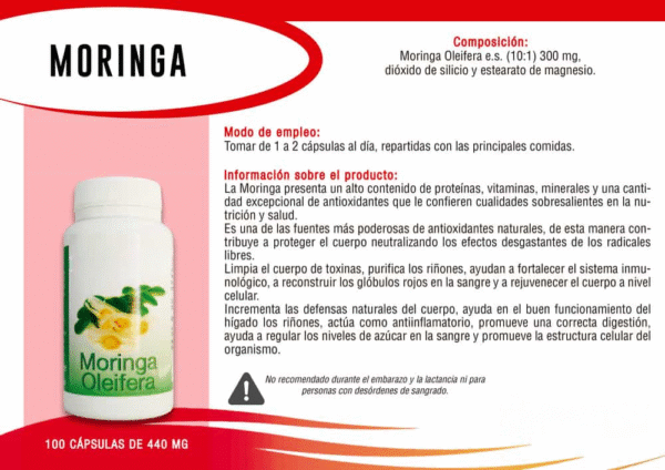 Moringa oleifera 100 capsulas