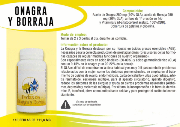 Onagra y Borraja 110 perlas