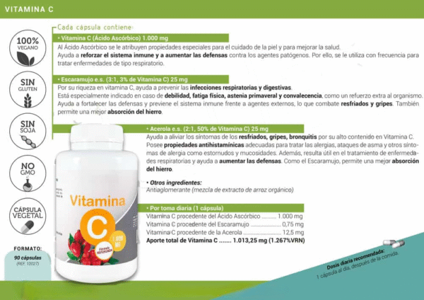 Vitamina C 120 capsulas